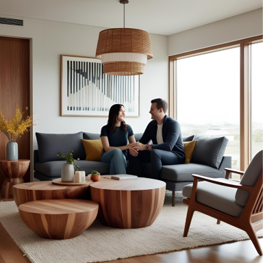 Möbelbau Familie Jäger im Wohnzimmer